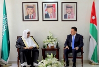 رئيس مجلس الشورى خلال اجتماعه مع رئيس مجلس النواب الأردني- حساب المجلس بمنصة إكس