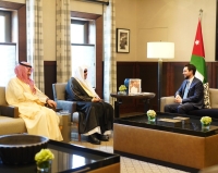 رئيس مجلس الشورى يبحث مع ولي عهد الأردن العلاقات الثنائية