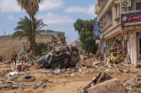 آثار مدمرة لسيول ليبيا- رويترز
