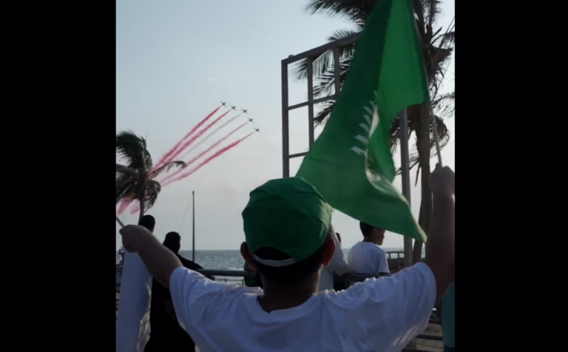 ألف علم يزين ميادين النعيرية استعدادًا للاحتفالات باليوم الوطني السعودي 93