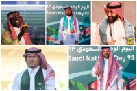 نجوم دوري روشن في احتفالات اليوم الوطني السعودي