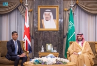 ولي العهد يلتقي رئيس الوزراء البريطاني في الرياض- واس