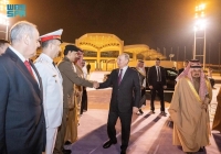 وداع بوتين في الصالة الملكية بمطار الملك خالد الدولي - واس