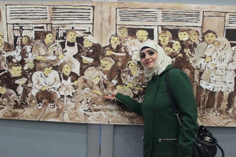 الفنانة السعودية نجوى رشيد: الساحة التشكيلية العربية غنيّة بالقامات