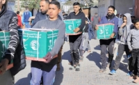 بالصور.. مساعدات سعودية جديدة في غزة