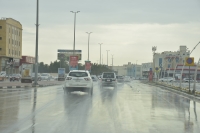 أمطار متوسطة على أجزاء من المدينة المنورة - اليوم