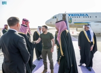 الرئيس الأوكراني يصل إلى الرياض وفي مقدمة مستقبليه نائب أمير المنطقة- واس
