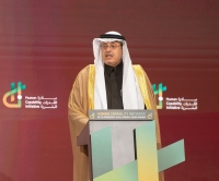 نبيل الجامع أثناء إلقاء كلمته في المؤتمر - اليوم 