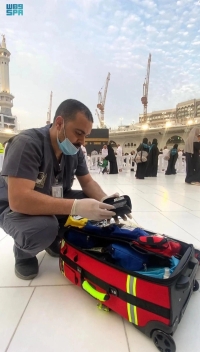جهود متطوعي الصحة في المسجد الحرام - واس
