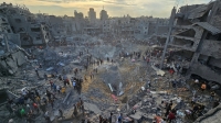 دمار شامل في غزة بفعل جرائم الاحتلال المستمرة - رويترز