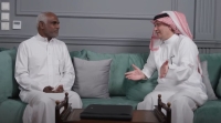 الحمود وسائقه خلال البرنامج - تلفزيون السعودية