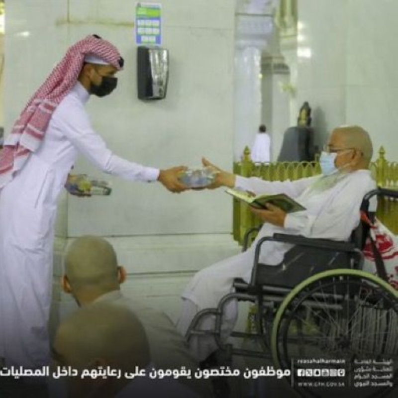 تعرّف إلى خدمات الأشخاص ذوي الإعاقة وأبواب دخولهم بالمسجد الحرام‬⁩