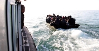 حرس الحدود البحري الليبي ينقذ 130 مهاجراً غير شرعي- اليوم أرشيفية
