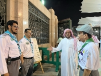 "الكشافة السعودية".. جهود كبيرة لخدمة زوار المدينة المنورة