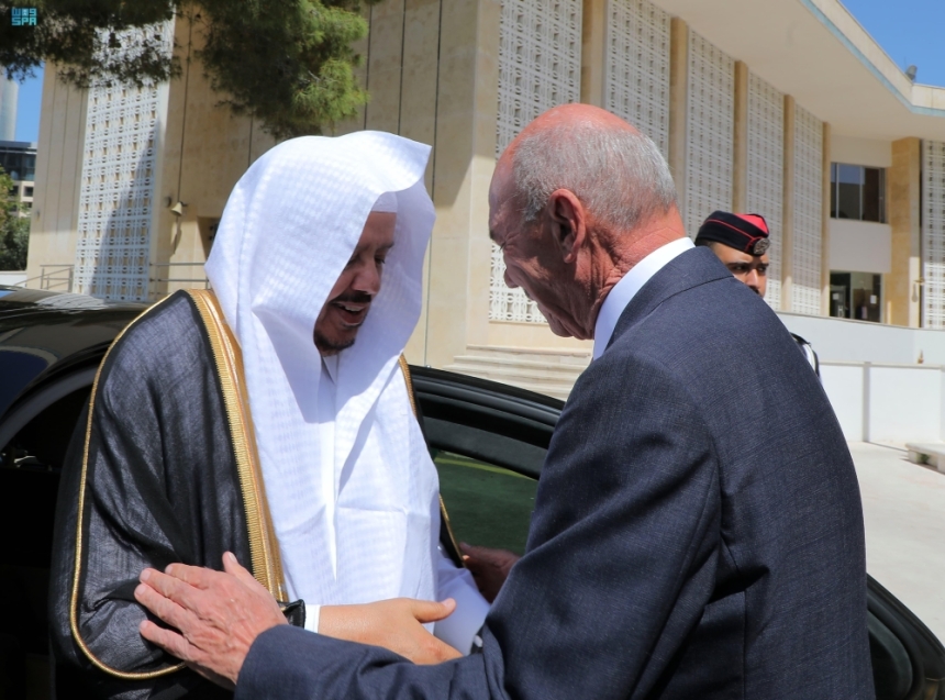 رئيس مجلس الشورى يلتقي رئيس مجلس الأعيان الأردني- واس