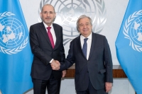 الأمين العام للأمم المتحدة يلتقي وزير الخارجية الأردني - Fana News