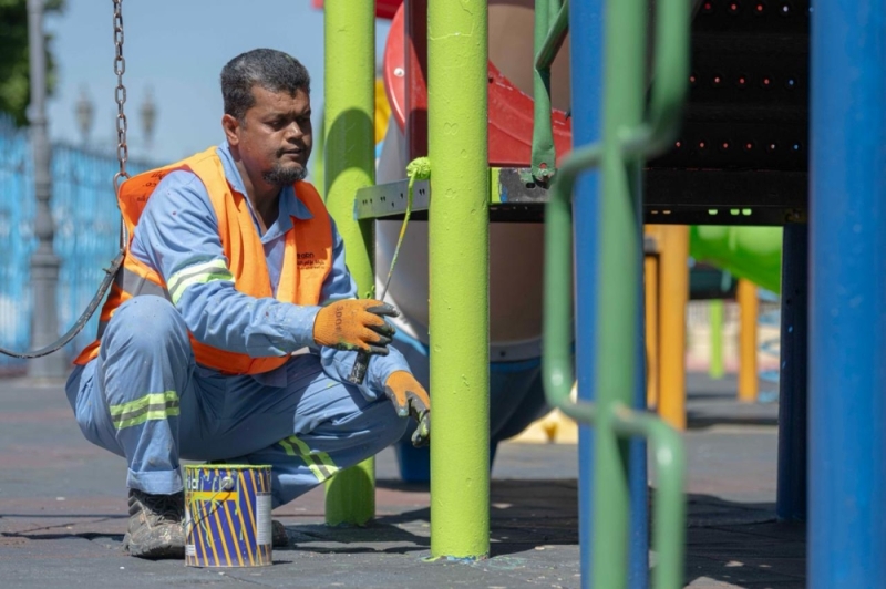 تنفيذ 425 مهمة صيانة لألعاب الأطفال بحدائق الطائف والمواقع السياحية
