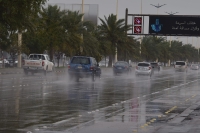 هطول أمطار متوسطة إلى غزيرة على منطقة الباحة - اليوم