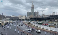 تشهد مكة المكرمة هطول أمطار غزيرة مع صواعق رعدية وتساقط للبرد وجريان سيول- واس