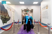 استقبال حافل للحجاج الأتراك في مطار الأمير محمد بن عبدالعزيز الدولي - واس