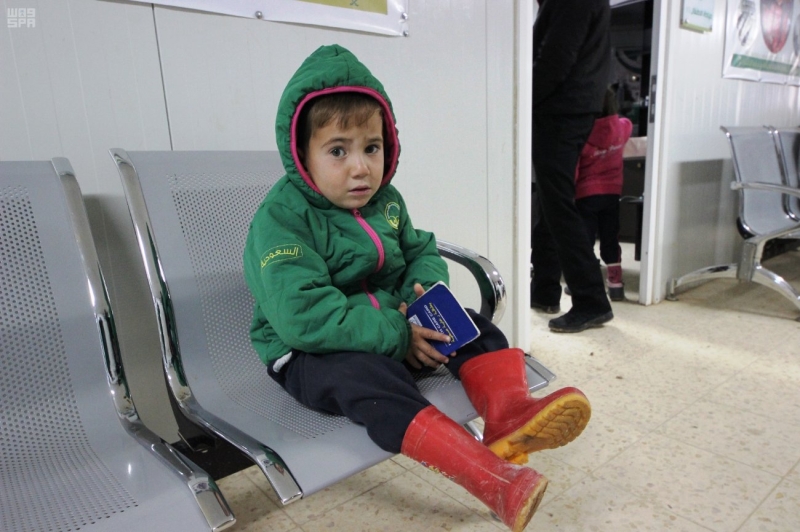  العيادات التخصصية السعودية تتعامل مع 2721 حالة مرضية من اللاجئين السوريين في مخيم الزعتري
