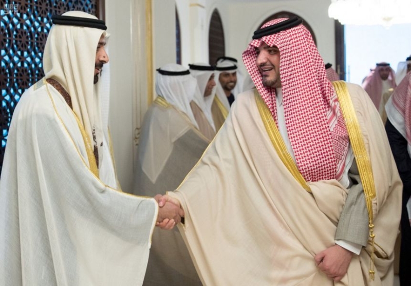  وزير الداخلية يلتقي نائب رئيس مجلس الوزراء وزير شؤون الرئاسة بدولة الإمارات العربية المتحدة
