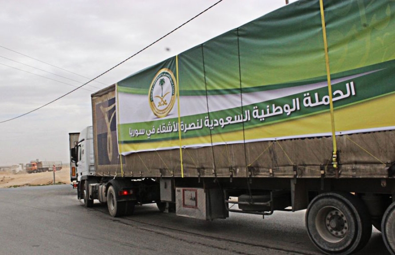 الحملة الوطنية تسير أكثر من 100 طن مساعدات إغاثية للداخل السوري