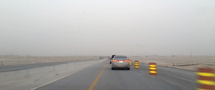 طريق الهفوف - الرياض (اليوم)