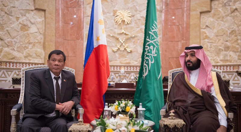 ولي ولي العهد يجتمع مع رئيس جمهورية الفلبين