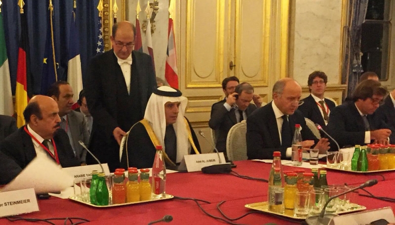 وزير الخارجية يترأس وفد المملكة في اجتماع مجموعة باريس المعنية بالأزمة السورية