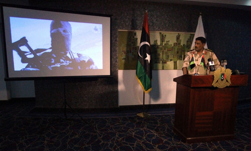 المتحدث باسم الجيش الليبي العقيد أحمد المسماري (أ.ف.ب)