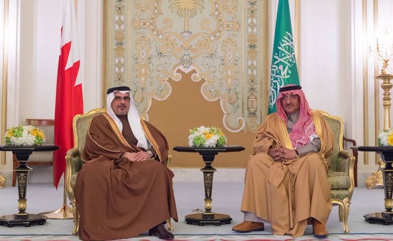 ولي العهد يعقد جلسة مباحثات رسمية مع ولي العهد بمملكة البحرين
