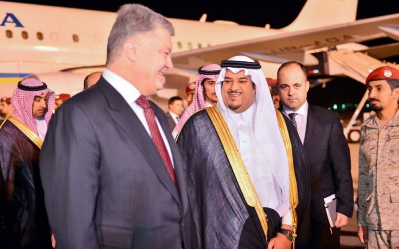 رئيس جمهورية أوكرانيا يصل إلى الرياض