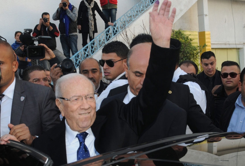 فوز الباجي قائد السبسي في الانتخابات الرئاسية التونسية ب55,68 بالمئة من الاصوات
