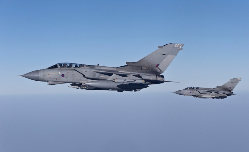 طائرات تورنيدو بريطانية شنت هجمات على داعش في وقت سابق (رويترز) 