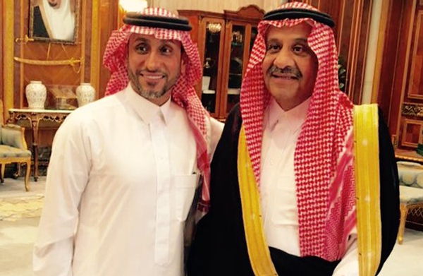 الجابر مع الأمير خالد بن سلطان 