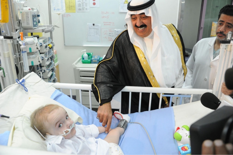 الأمير متعب يزور مصابي الحد الجنوبي من قوات الحرس الوطني ويطمئن على صحة التوأم السوري والطفل البولندي