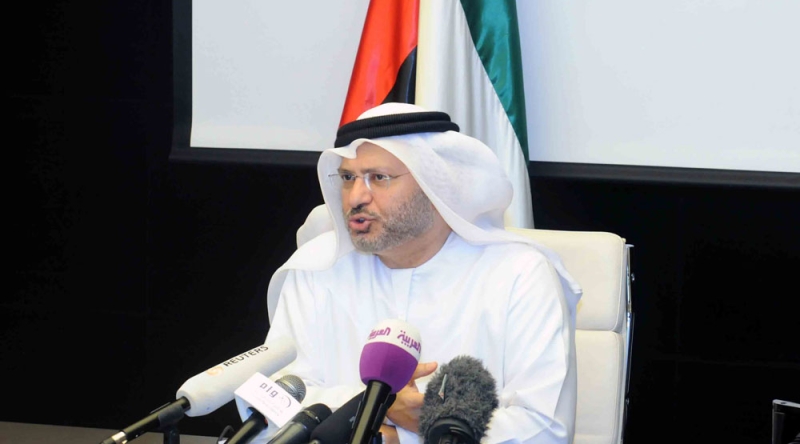 وزير الدولة الإماراتي للشؤون الخارجية د.أنور قرقاش (وام) 