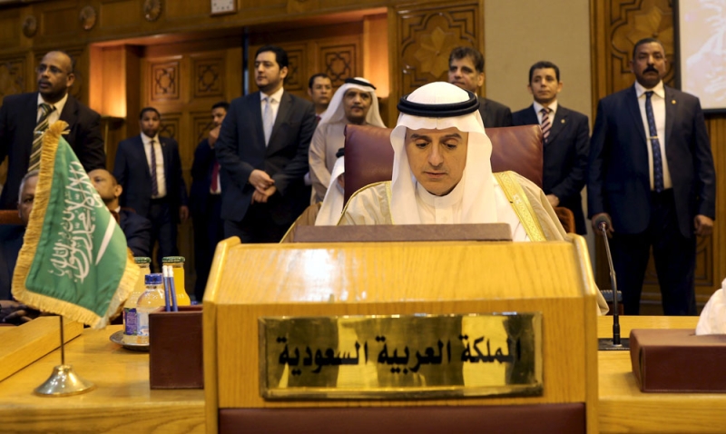 وزير الخارجية الاستاذ عادل الجبير خلال الاجتماع الاستثنائي لوزراء الخارجية