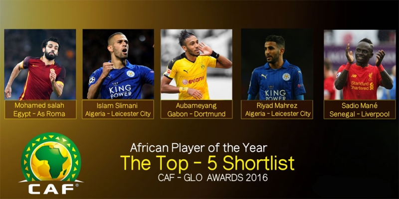 صلاح ومحرز وسليماني في القائمة المختصرة للمرشحين لجائزة أفضل لاعب افريقي