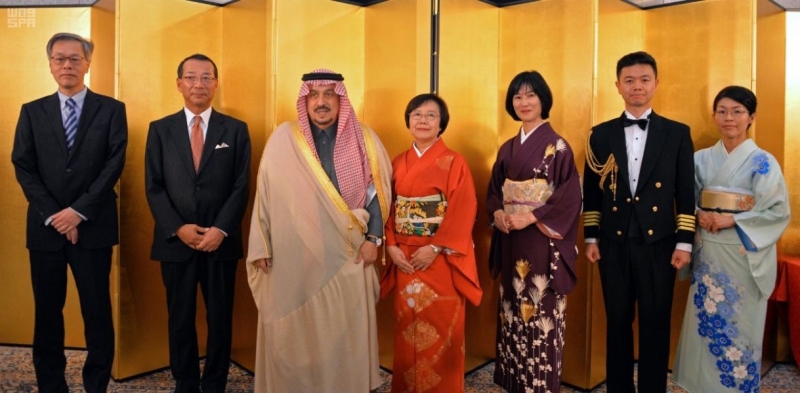 أمير الرياض يشارك فى حفل سفارة اليابان
