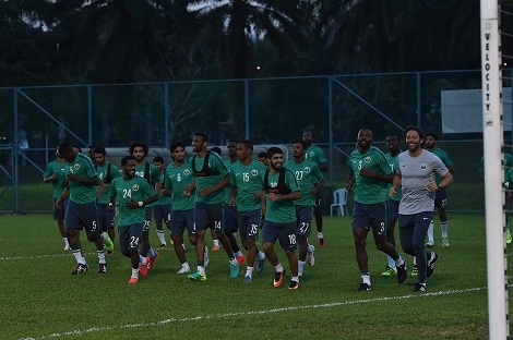 من تدريبات المنتخب السعودي في ماليزيا- تصوير: يزيد الضويحي 