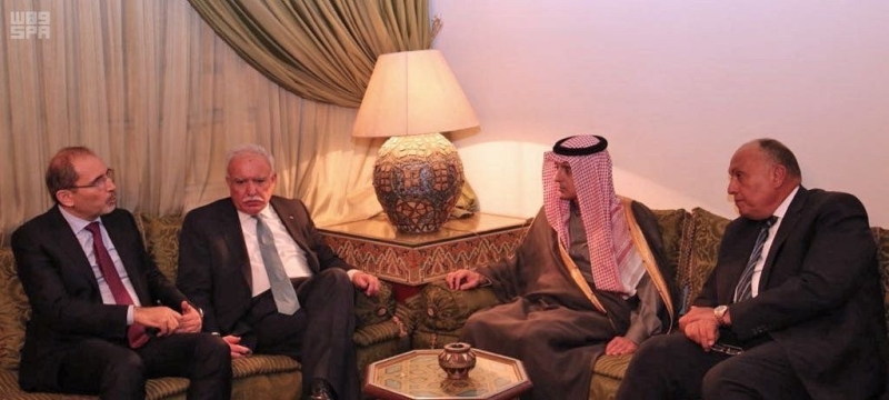 وزير الخارجية يعقد لقاءات على هامش الاجتماع الطارئ بالقاهرة