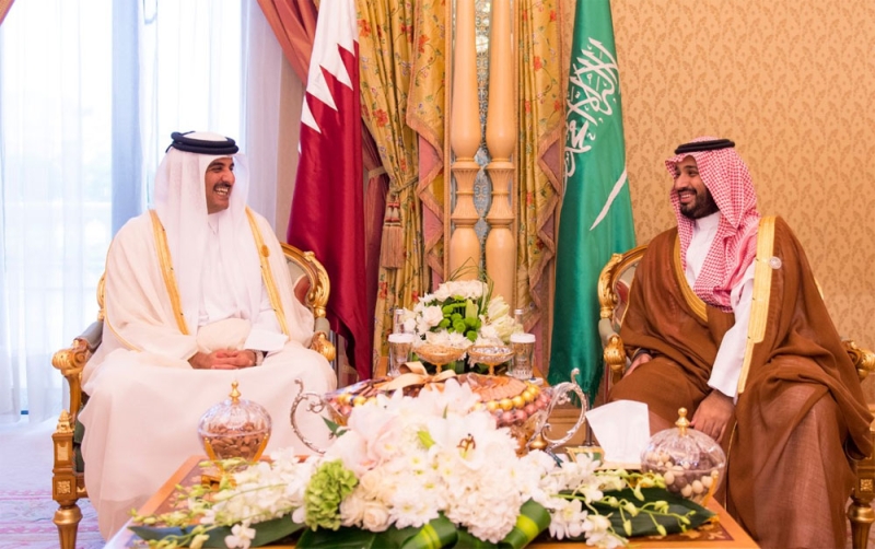 ولي ولي العهد يلتقي أمير قطر ورئيس فلسطين ونائب رئيسة الأرجنتين