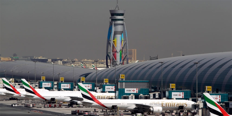 إغلاق المجال الجوي لمطار دبي يؤخر رحلات الطيران 65 دقيقة
