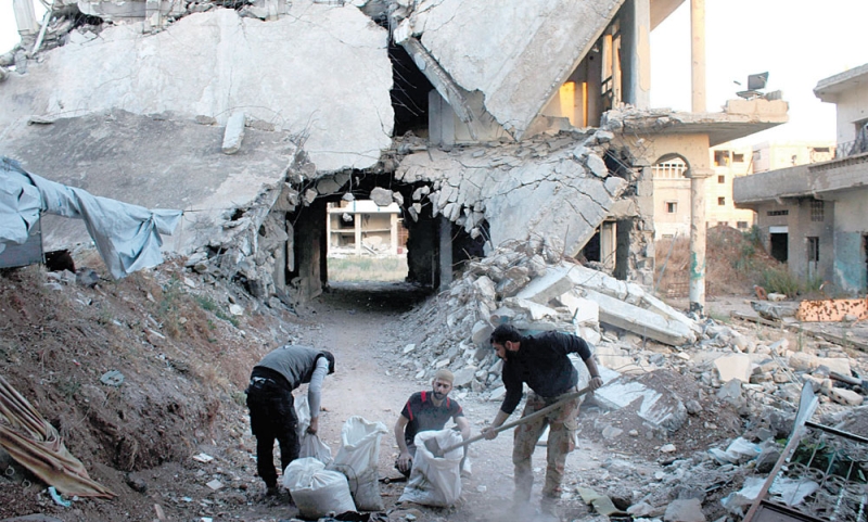 أثار الدمار في درعا