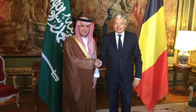 وزير الخارجية يعقد لقاء ثنائيا مع وزير خارجية مملكة بلجيكا