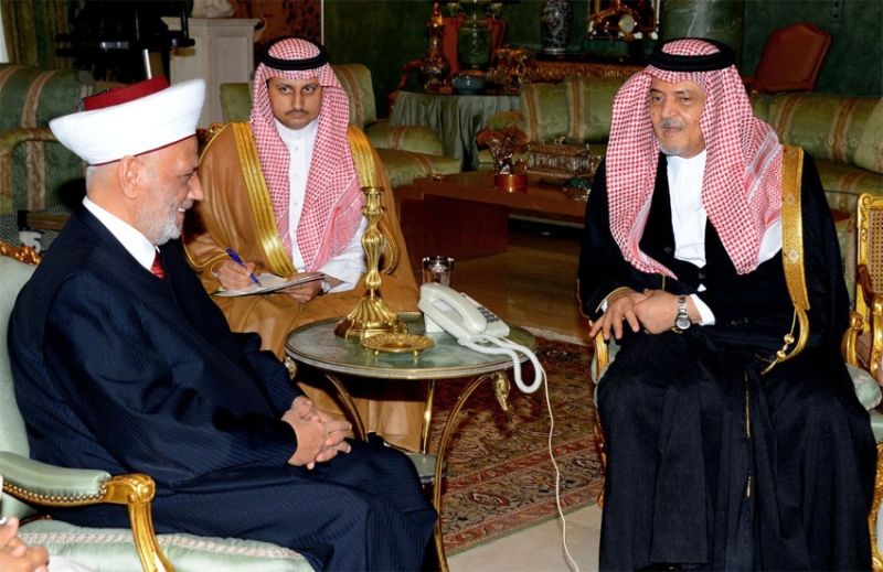 الأمير سعود الفيصل يستقبل مفتي الجمهورية اللبنانية