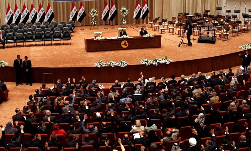 جلسة سابقة للبرلمان العراقي في العاصمة بغداد (رويترز)