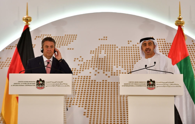 الإمارات وألمانيا تؤكدان ضرورة وضع نهاية لتمويل الإرهاب (أ ف ب)